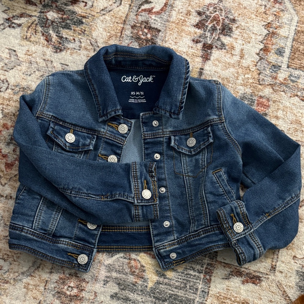 Cat & Jack Dark Blue Kids Jean Jacket